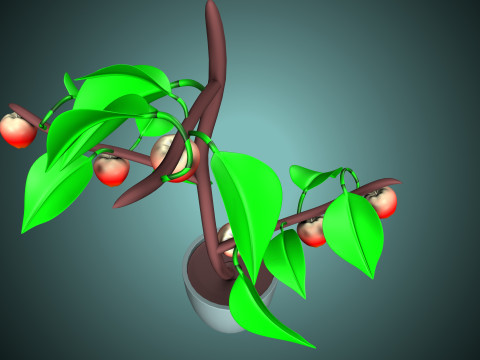 Apple plant 3D-Modell