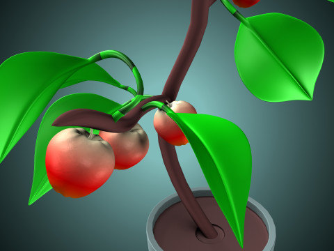 Apple plant 3D-Modell