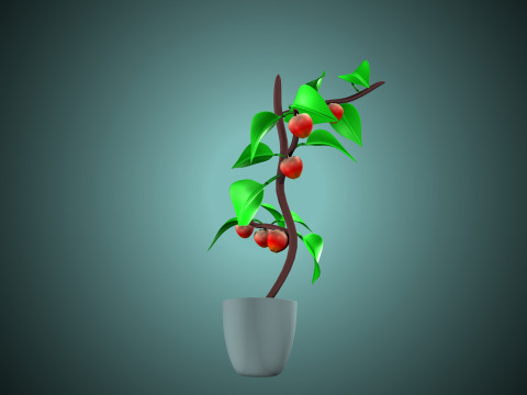 Apple plant 3D-Modell