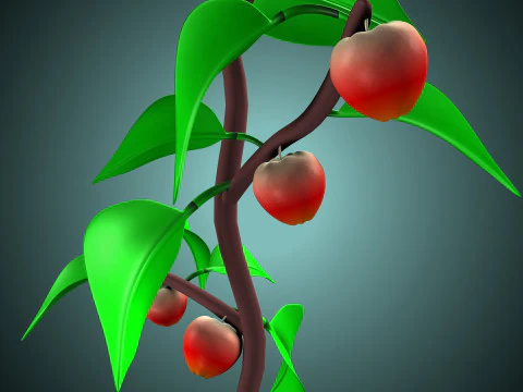 Pianta di mele Modello 3D