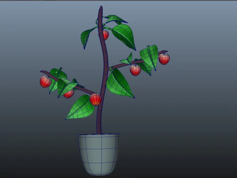 Pianta di mele Modello 3D