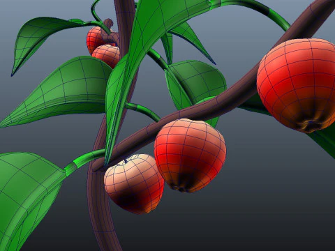Pianta di mele Modello 3D