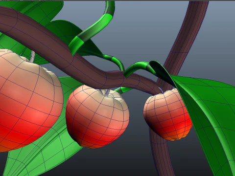 Pianta di mele Modello 3D