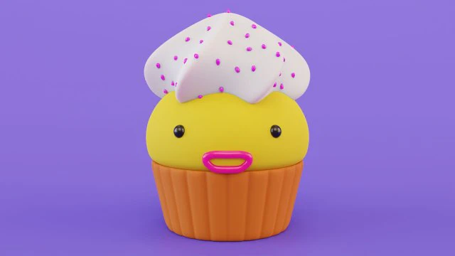 ケーキ 3Dモデル .c4d .max .obj .3ds .fbx .stl .blend