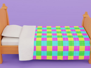 Stylized Bed 3D Модель