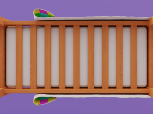 Stylized Bed 3D Модель