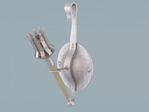 Стилизованный факел 3D Модель