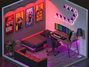 gaming room Modelo 3D
