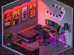 oyun odası 3D Model