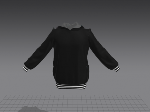 hoodie simulation cloth 3D Model