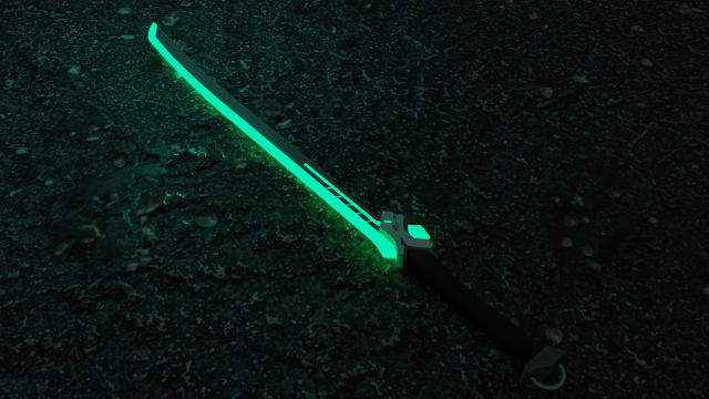 Cyber sword 3D Модель .c4d .max .obj .3ds .fbx .stl .blend 