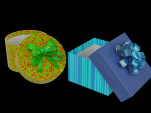 gift bow low-poly Modelo 3D