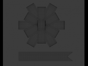 gift bow low-poly Modelo 3D