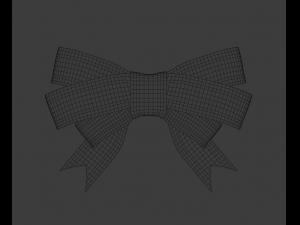 gift bow low-poly Modelo 3D