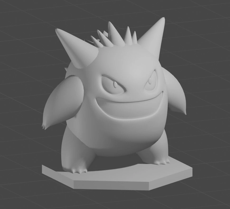 pokemon gengar pendant for 3d print 3D Print Model .c4d .max .obj .3ds .fbx .stl .blend 