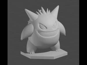 pokemon gengar pendant for 3d print Model Cetak 3D