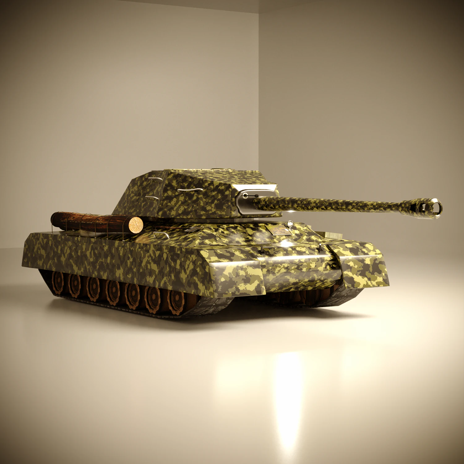 is-4 tank low poly 3D Model .c4d .max .obj .3ds .fbx .stl .blend