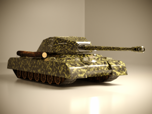 is-4 tank low poly 3D Model