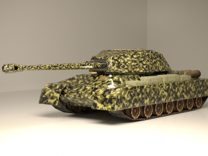 is-4 tank low poly 3D Model