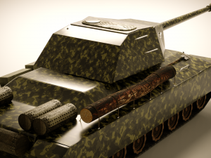 is-4 tank low poly 3D Model
