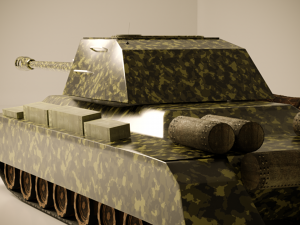 is-4 tank low poly 3D Model