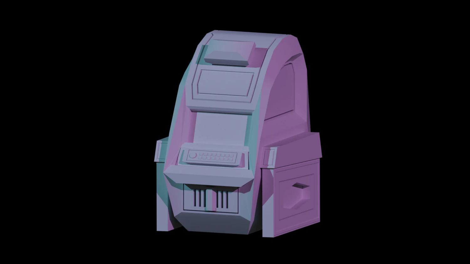 control panel 1 3D Model .c4d .max .obj .3ds .fbx .stl .blend 