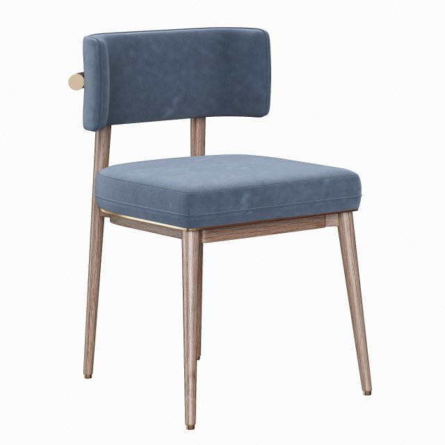 Frank Dining Chair 3D Model .c4d .max .obj .3ds .fbx .stl .blend 