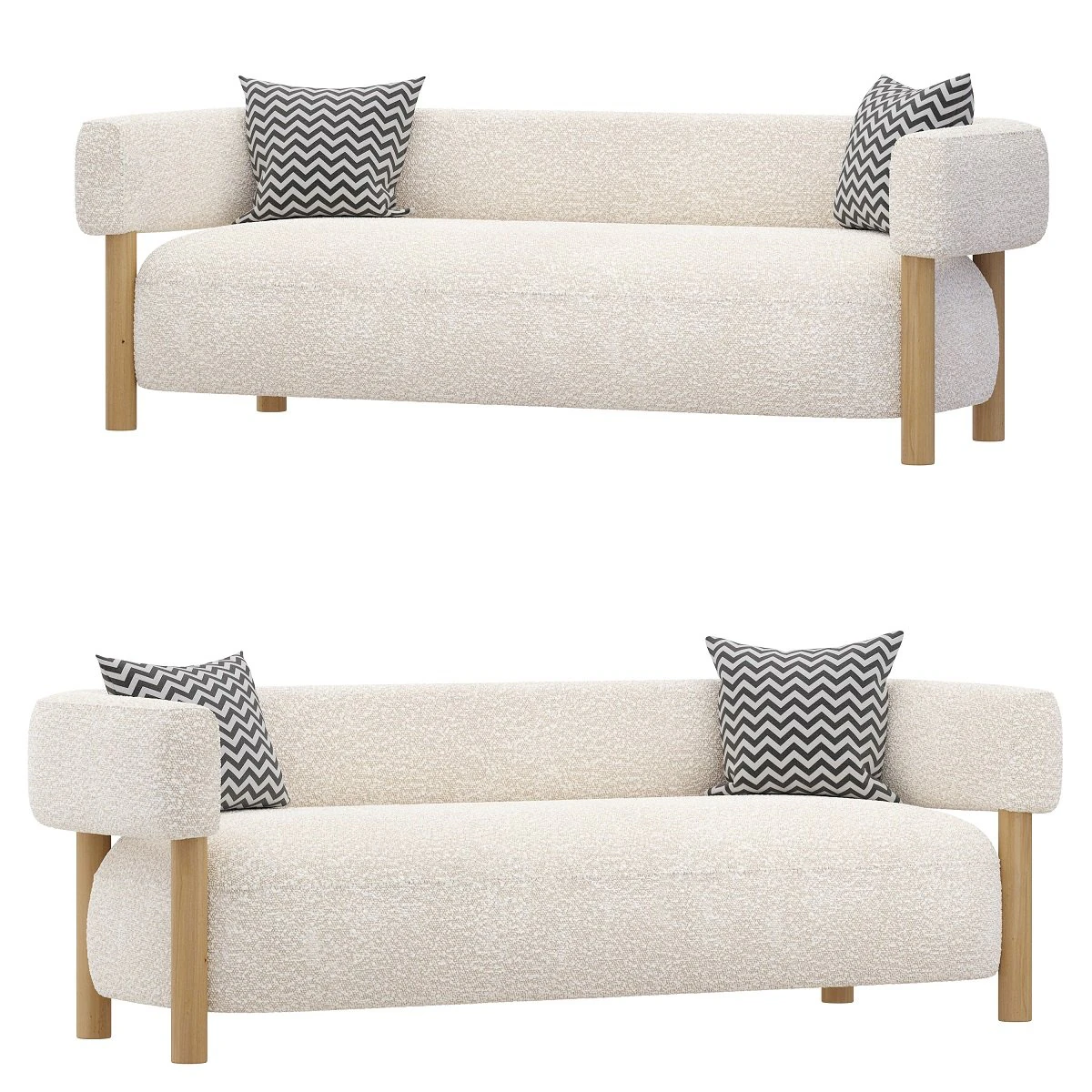 N-S03 sofa by Karimoku Case Study 3D Model .c4d .max .obj .3ds .fbx .stl .blend 