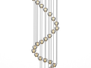 Pietral LED Chandelier Modelo 3D