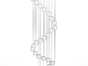 Pietral LED Chandelier 3D Model