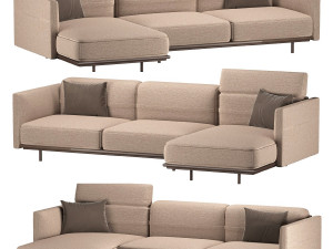 Modular sofa Arlott High Ditre Italia 3D Model