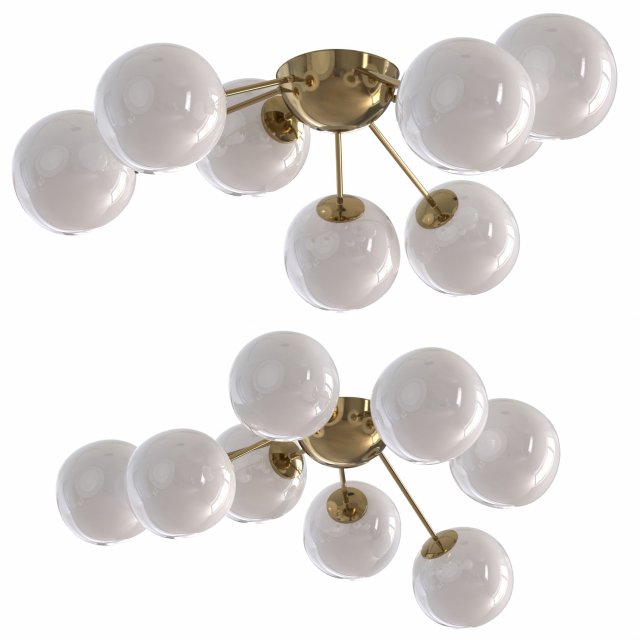 Ceiling lamp Alexis 3D Model .c4d .max .obj .3ds .fbx .stl .blend 