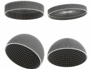 Duo ceiling lamp 3D Model