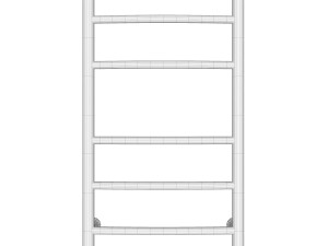 Electric towel warmer Sunerzha Galant 20 80x40 left Modelo 3D