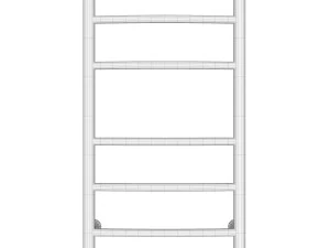 Electric towel warmer Sunerzha Galant 20 80x40 left 3D Model