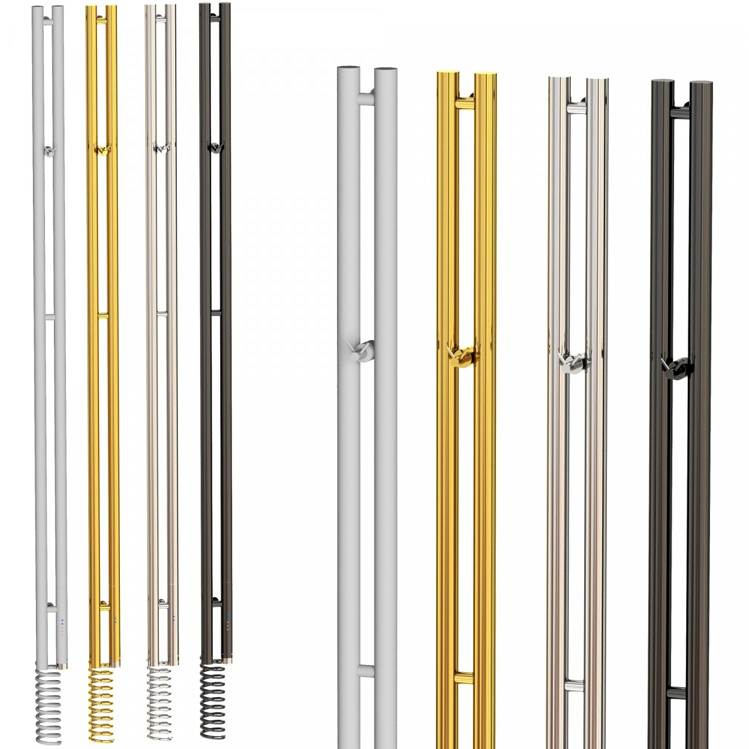 Electric towel warmer Sunerzha Nuance 30 120 cm white right 3D Model .c4d .max .obj .3ds .fbx .stl .blend 