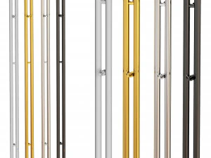 Elektryczny podgrzewacz do ręcznik&oacute;w Sunerzha Nuance 30 120 cm biały prawy Model 3D