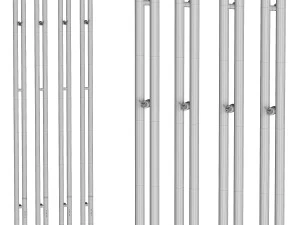 Electric towel warmer Sunerzha Nuance 30 120 cm white right 3D Model