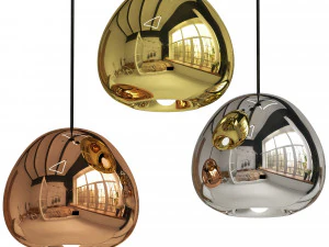 Lampada a sospensione Void Light 15 cm Argento Modello 3D