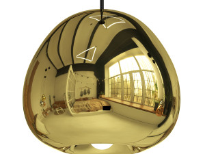 Pendant lamp Void Light 15 cm Silver Model 3D