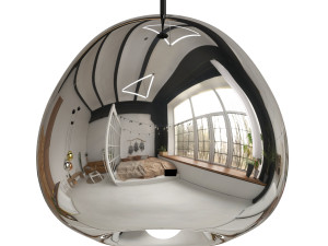 Pendant lamp Void Light 15 cm Silver Model 3D