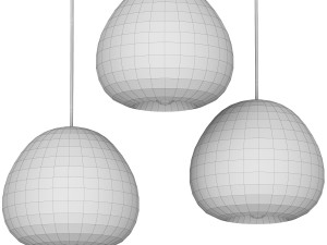 Pendant lamp Void Light 15 cm Silver Model 3D
