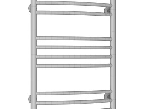 Water heated towel rail Domoterm Calypso P10 50x80 chrome 3D Model