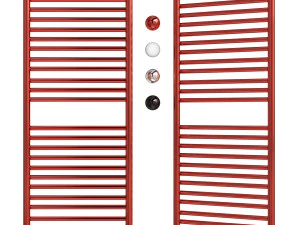 Wodny wieszak na ręczniki EWRIKA Medea S 120x40 czerwony Model 3D