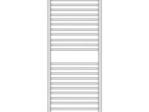 Water heated towel rail EWRIKA Medea S 120x40 red 3D Model