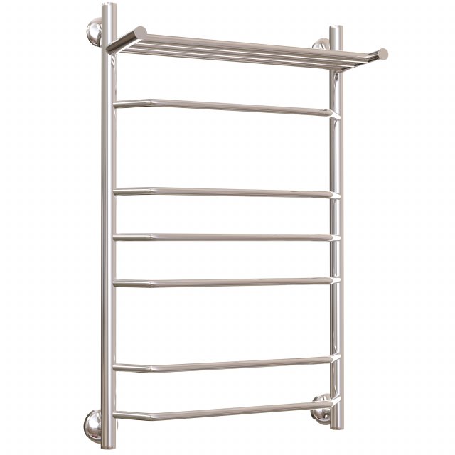 Water heated towel rail EWRIKA Sappho BR3 80x50 with shelf chrome 3D Model .c4d .max .obj .3ds .fbx .stl .blend 