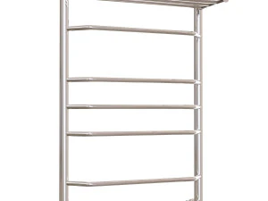Полотенцесушитель водяний EWRIKA Sappho BR3 80х50 з полицею хром 3D Модель
