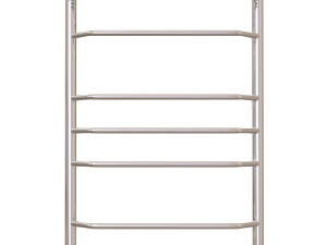 Water heated towel rail EWRIKA Sappho BR3 80x50 with shelf chrome 3D Model