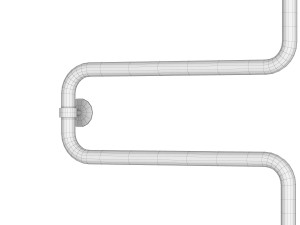 Water heated towel rail Grota Kamelo 50x70 Modelo 3D