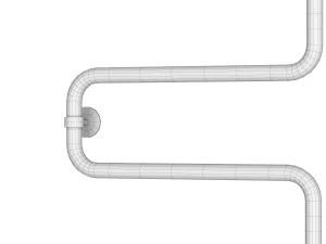 Полотенцесушитель водяной Grota Kamelo 50х70 3D Модель